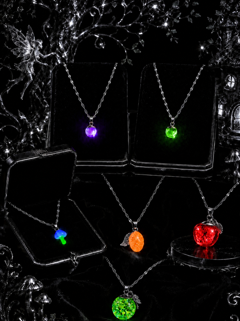 Les colliers fruits féerique argent