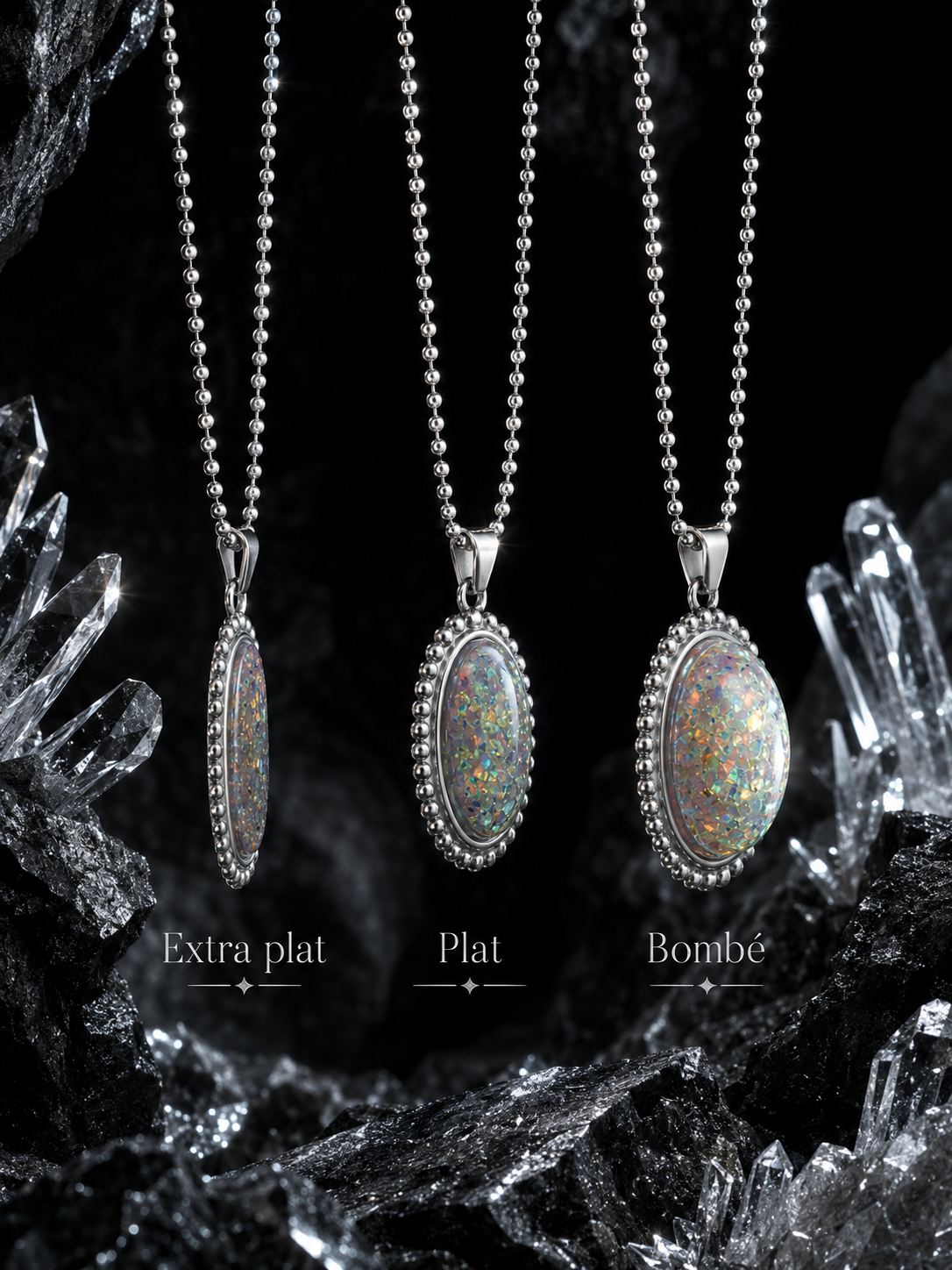 Collection Reflets d’Opale – Colliers aux Éclats Irisés