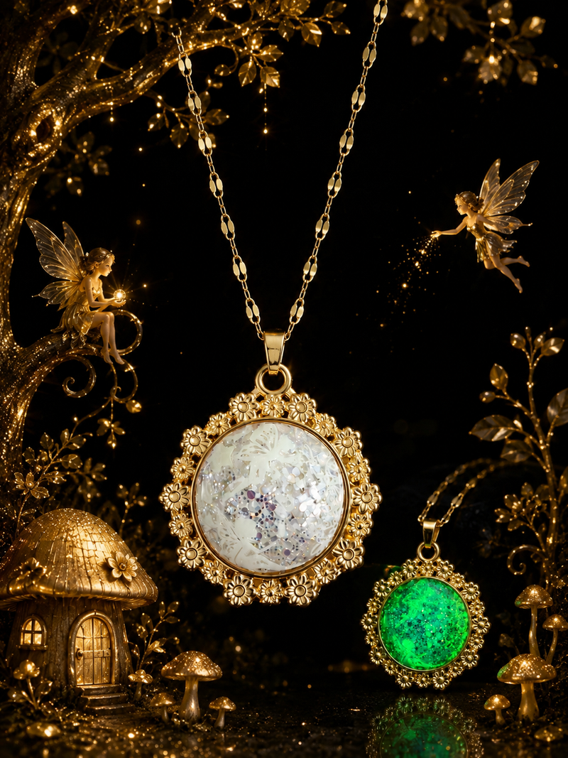 Collection Les Fées Lumineuses – Colliers Artisanaux Fluorescents en Acier Inoxydable