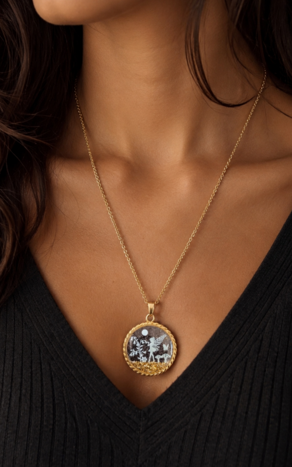 Collier rond à corde de fée