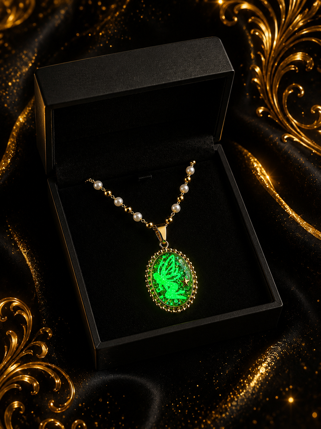 Collier Stellia – Fée lumineuse aux petites perles blanches
