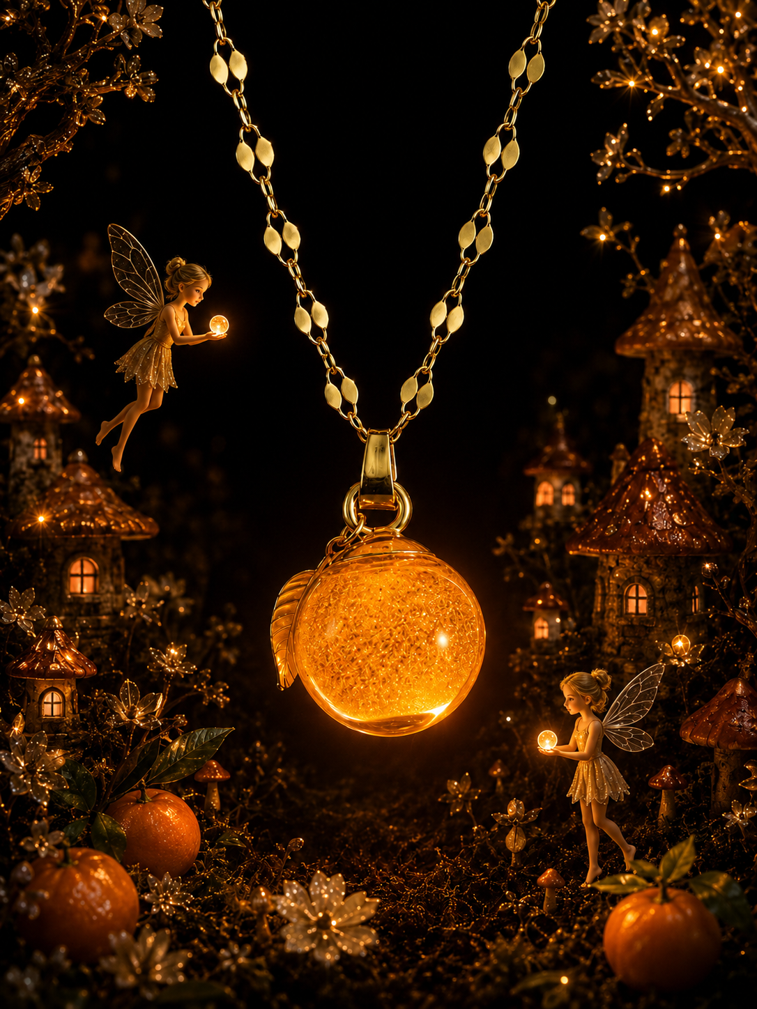 Collier Mandarine — Lueur d’Orange