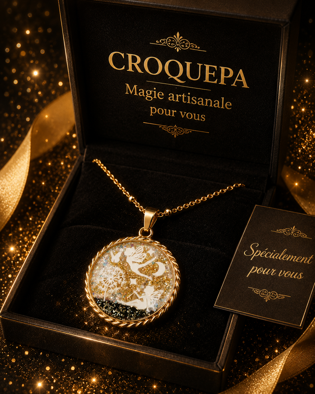 Collier de la fée planissette avec la fée mina