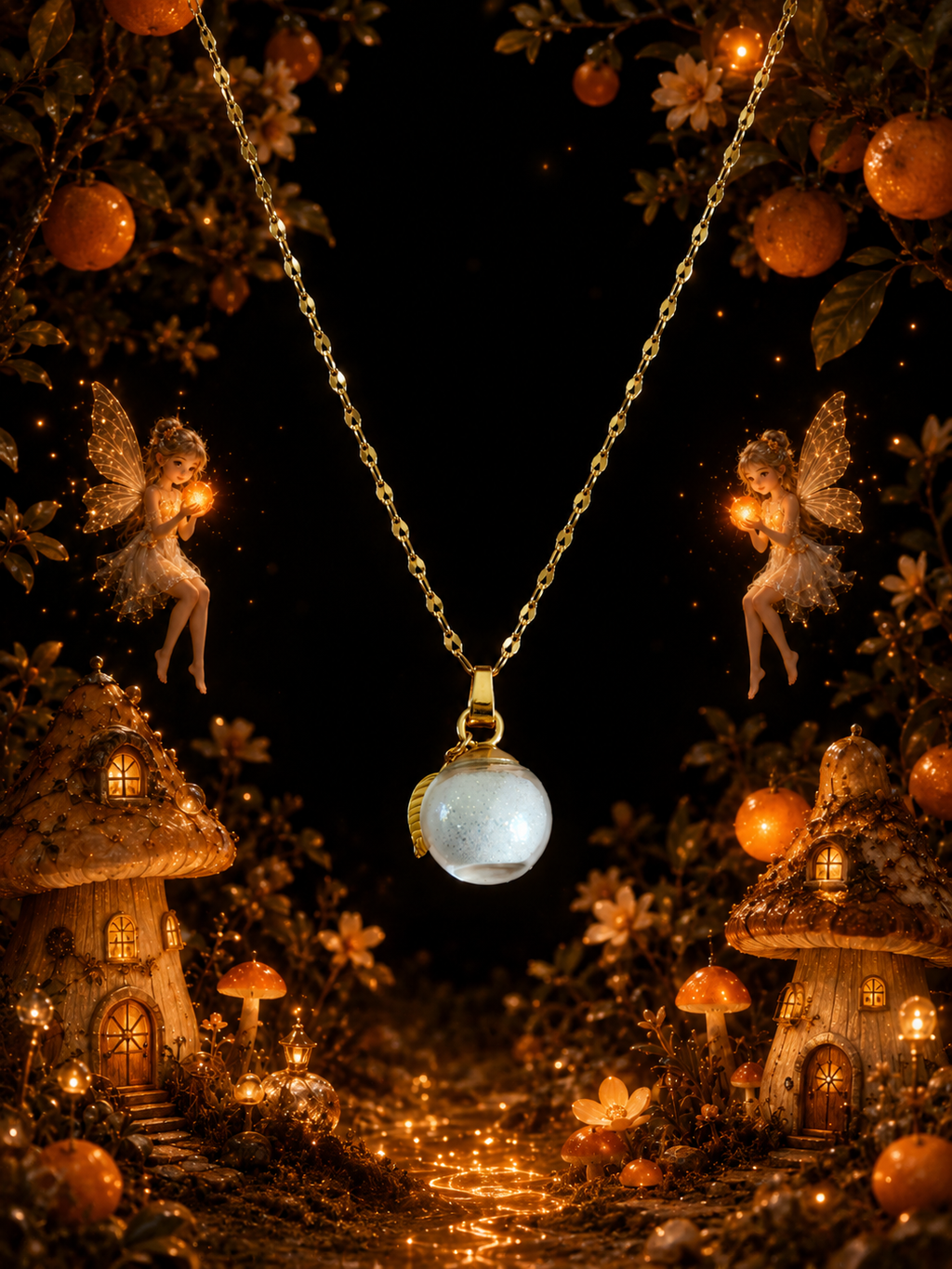 Collier Mandarine — Lueur d’Orange