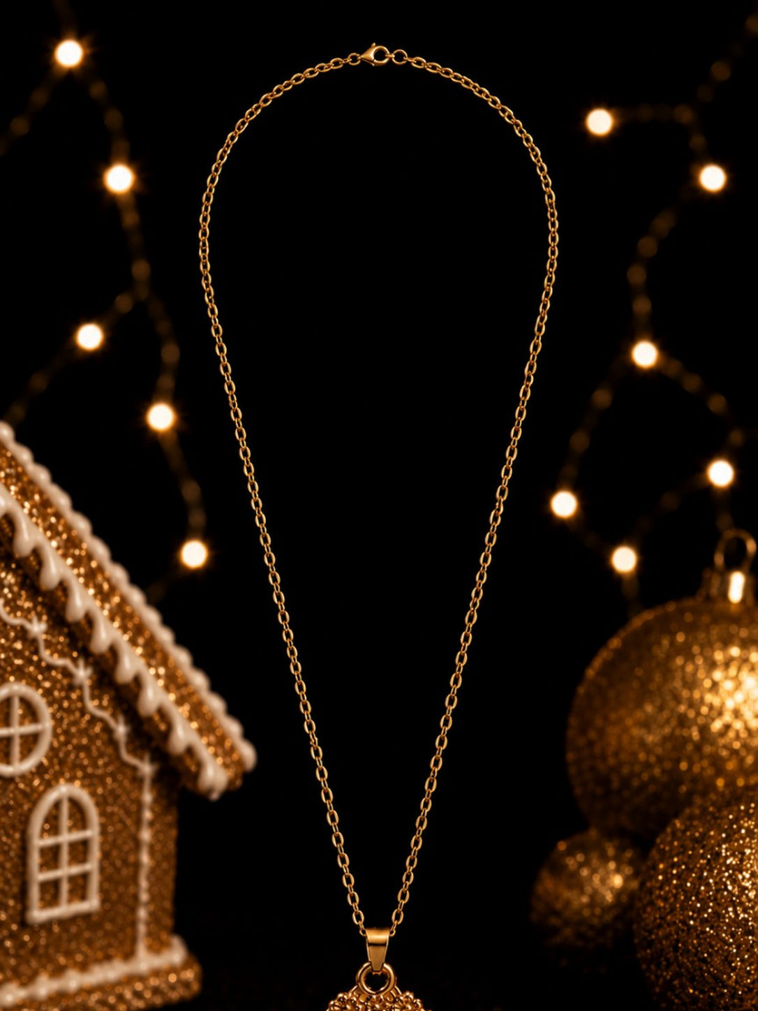 Collier petit biscuit fluorescent enchanté