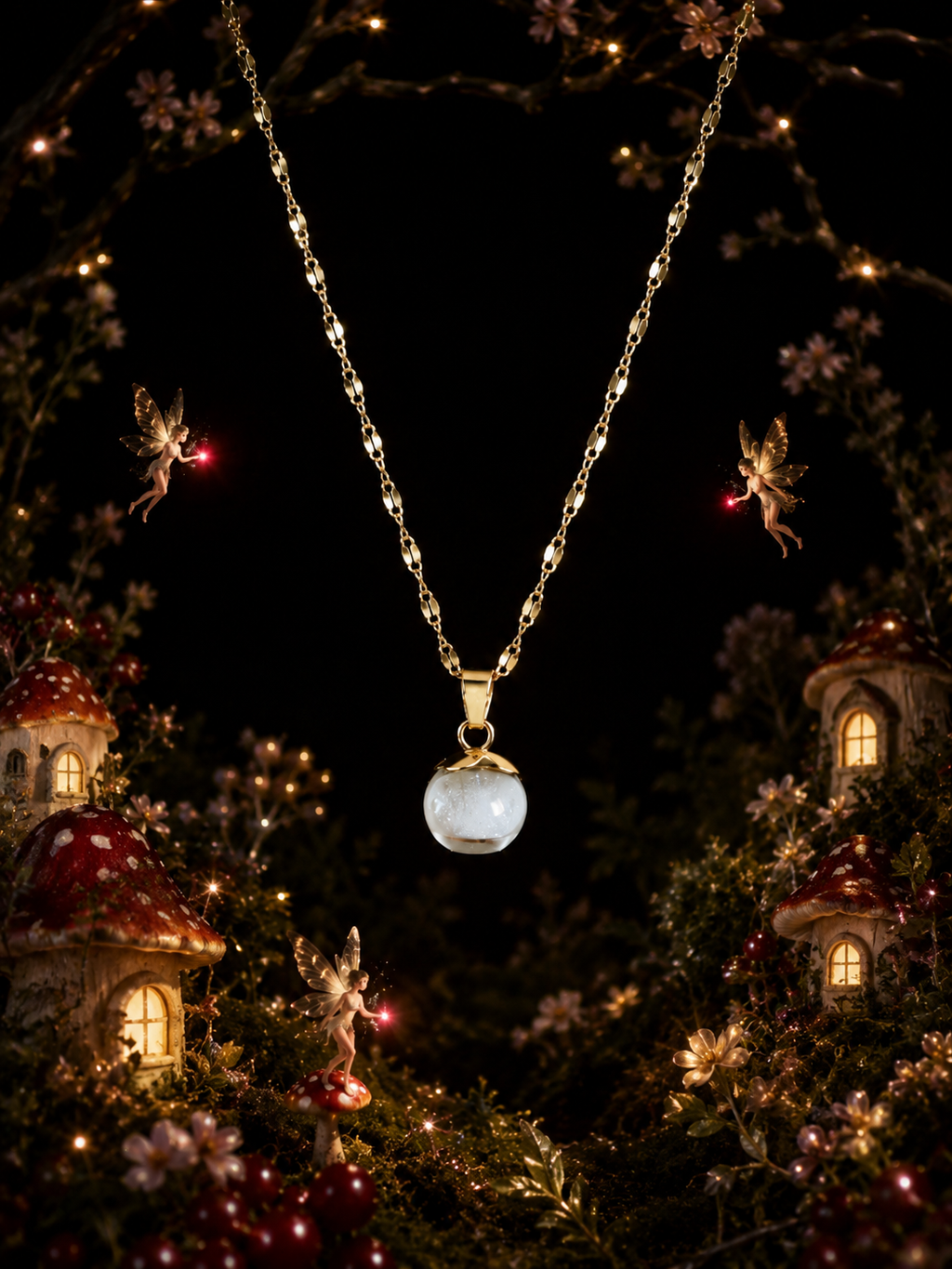 Le collier Groseille Rouge — Lueur de Rubis