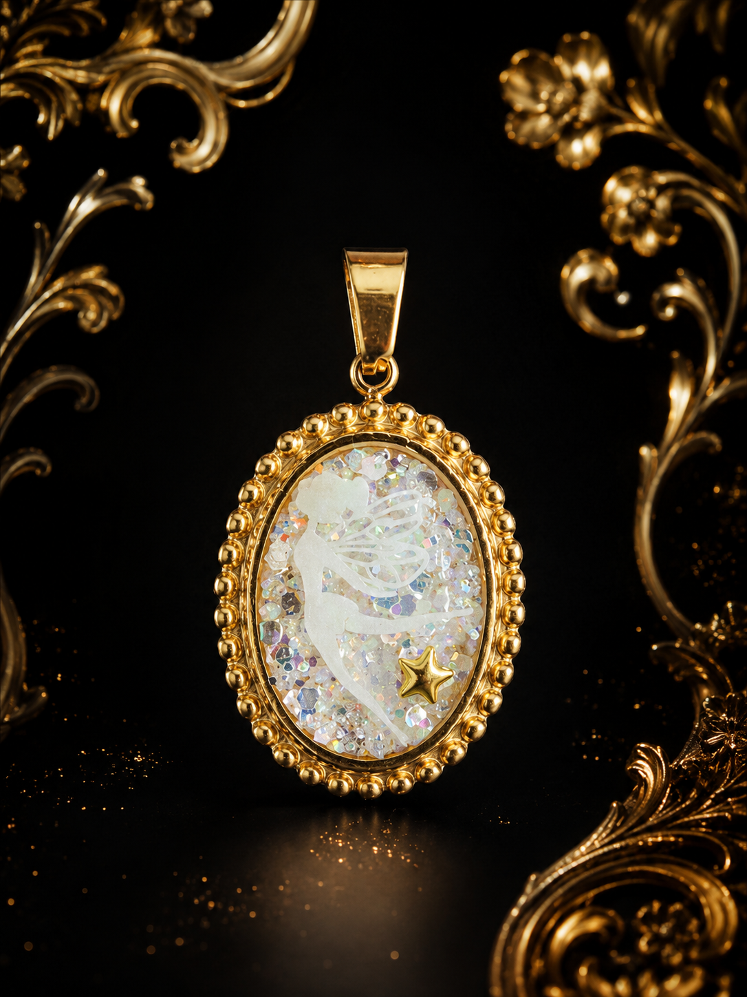 Collier Planissette – Fée lumineuse aux petits cristaux transparents