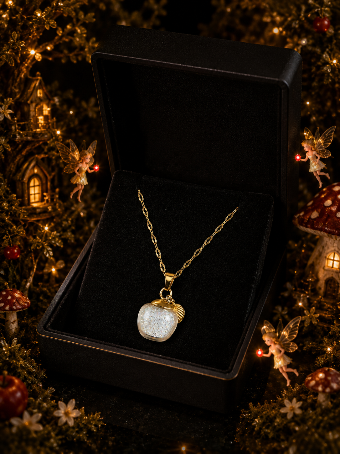 Le collier Pomme rouge — Éclat de Cristal