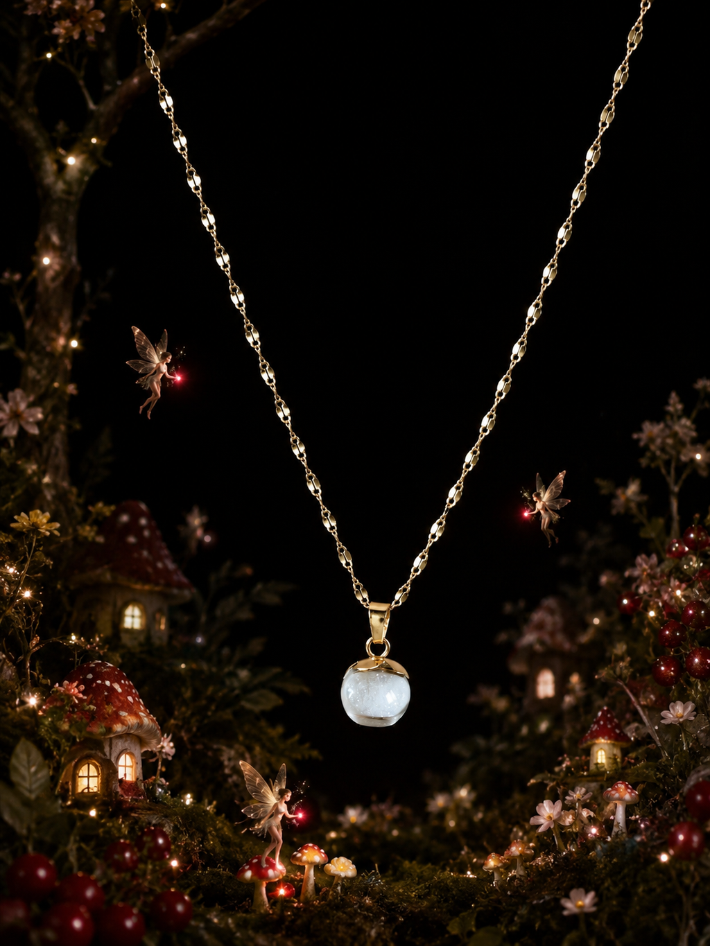 Le collier Groseille Rouge — Lueur de Rubis