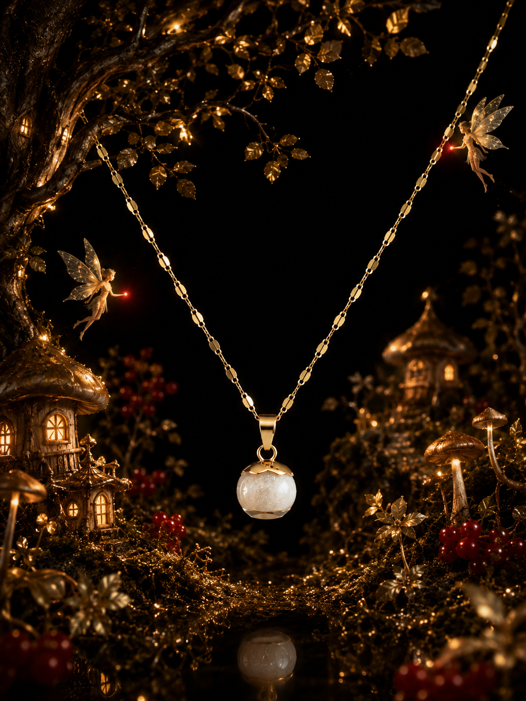 Le collier Groseille Rouge — Lueur de Rubis