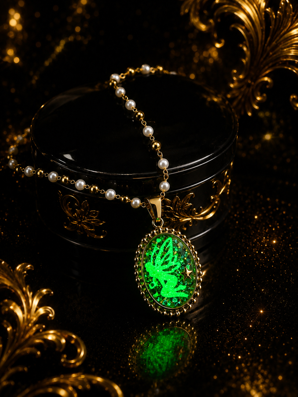 Collier Stellia – Fée lumineuse aux petites perles blanches