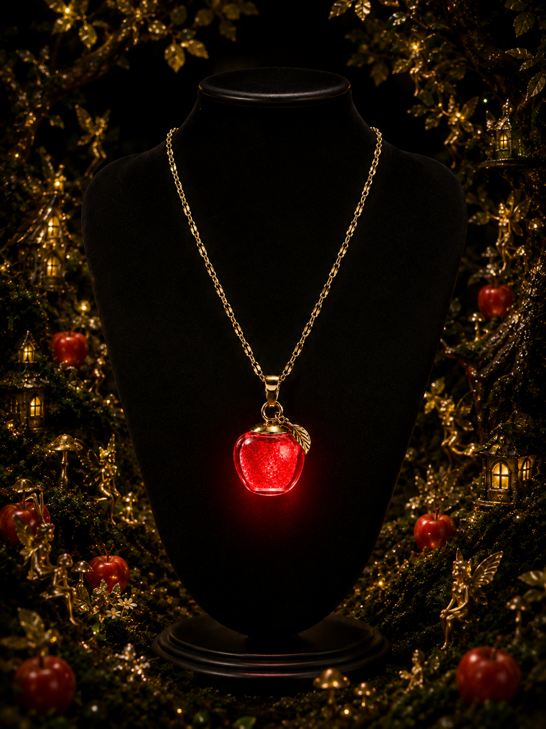 Le collier Pomme rouge — Éclat de Cristal