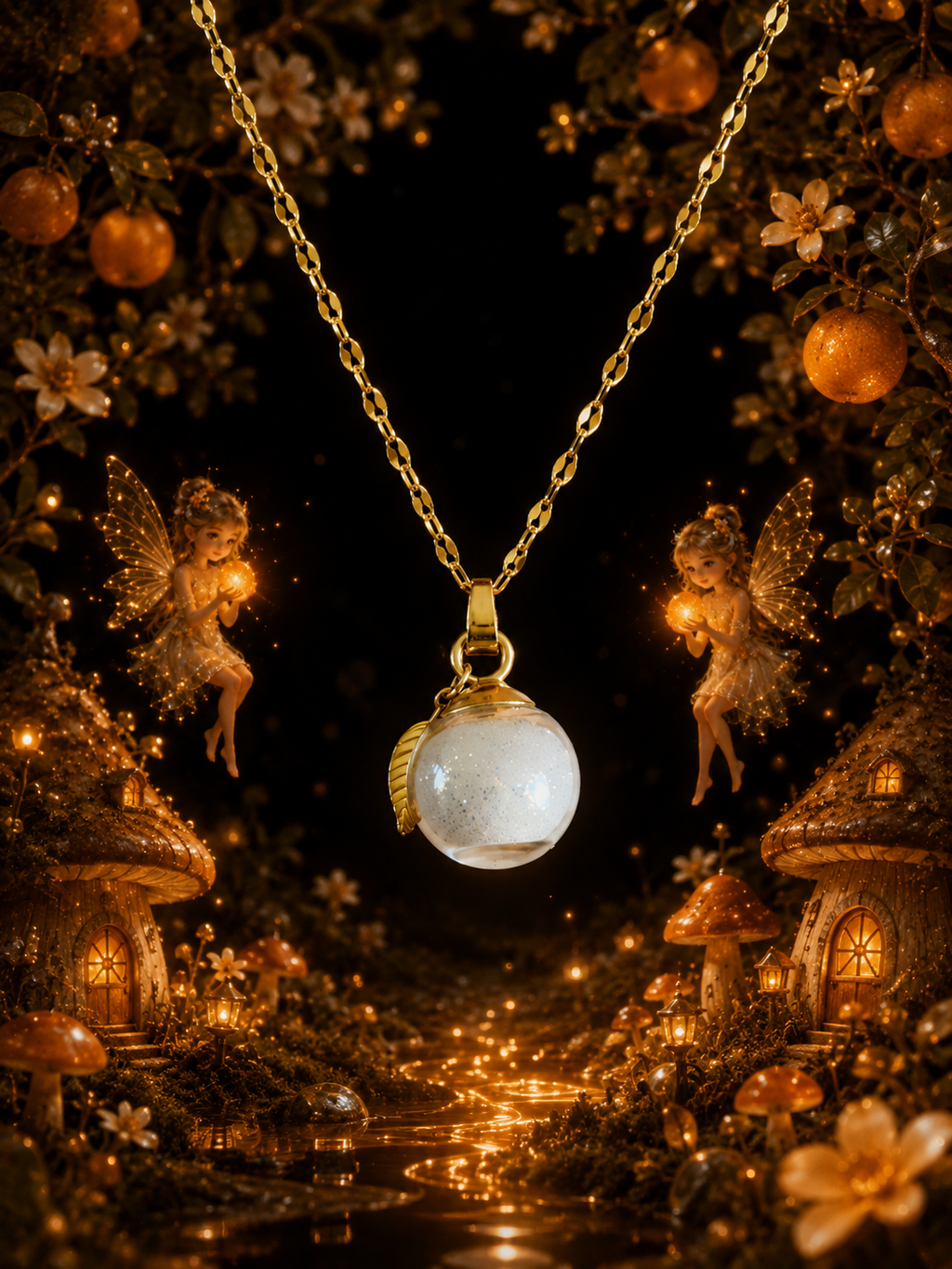 Collier Mandarine — Lueur d’Orange