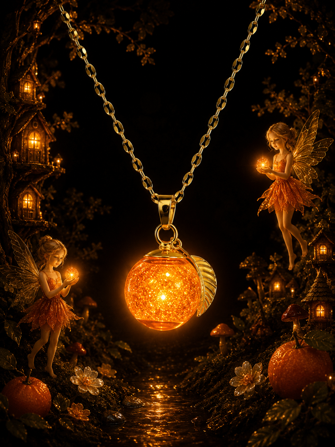 Collier Mandarine — Lueur d’Orange
