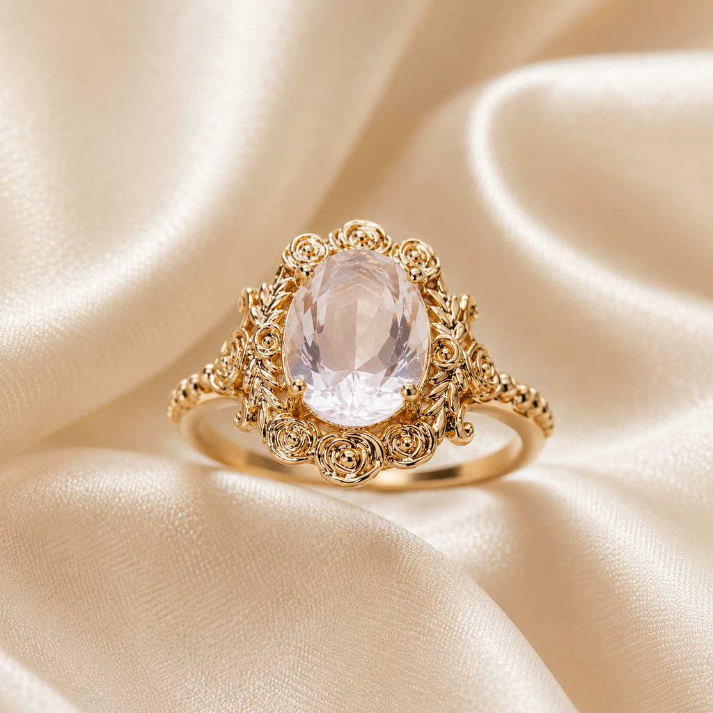 Bague rose impériale