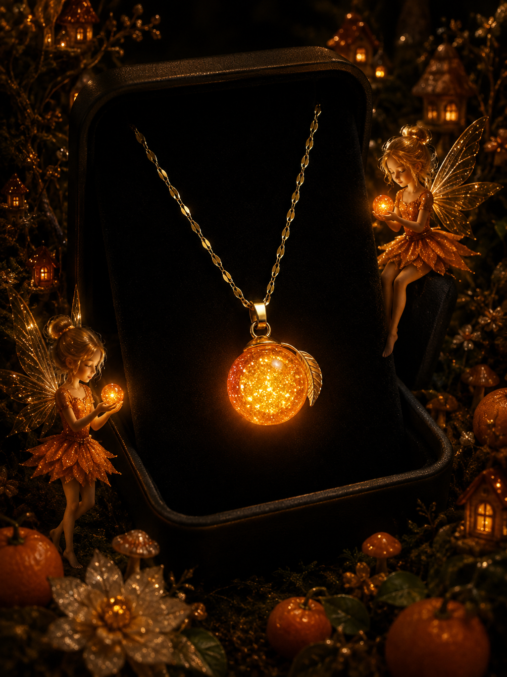 Collier Mandarine — Lueur d’Orange