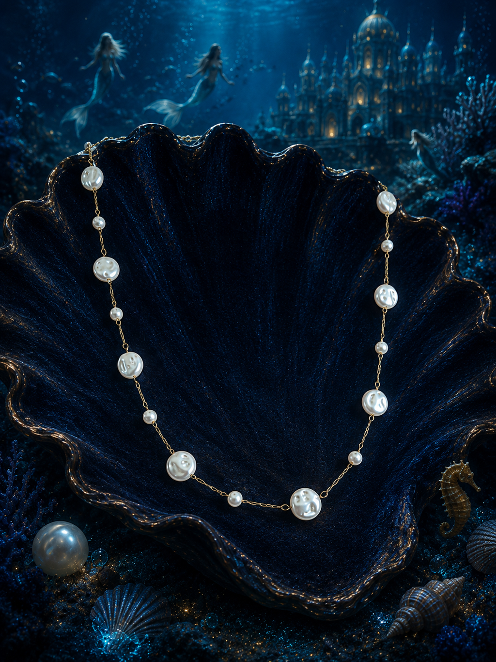Collier Nacré — Éclats de Lune