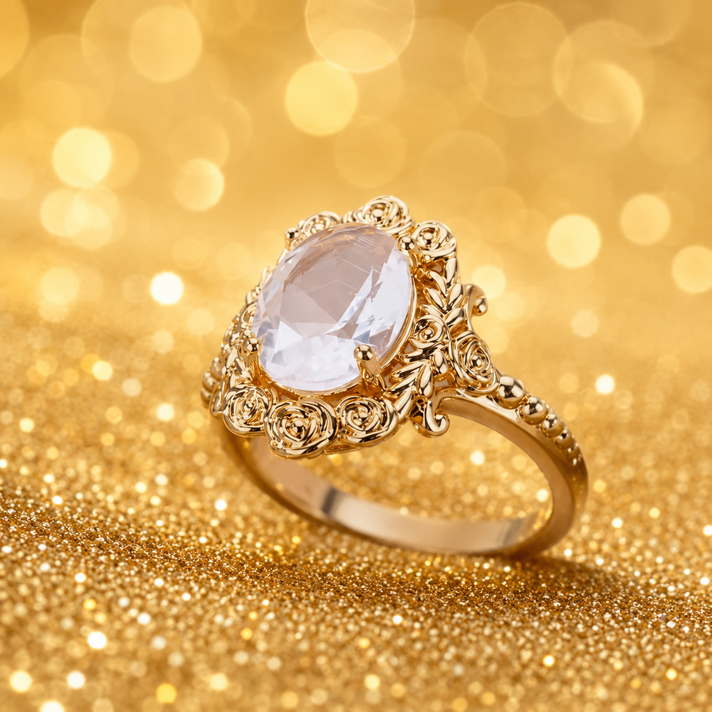 Bague rose impériale