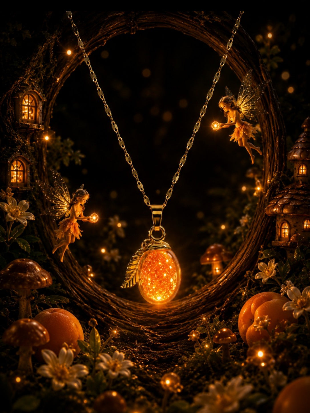Le collier Abricot — Lueur Solaire
