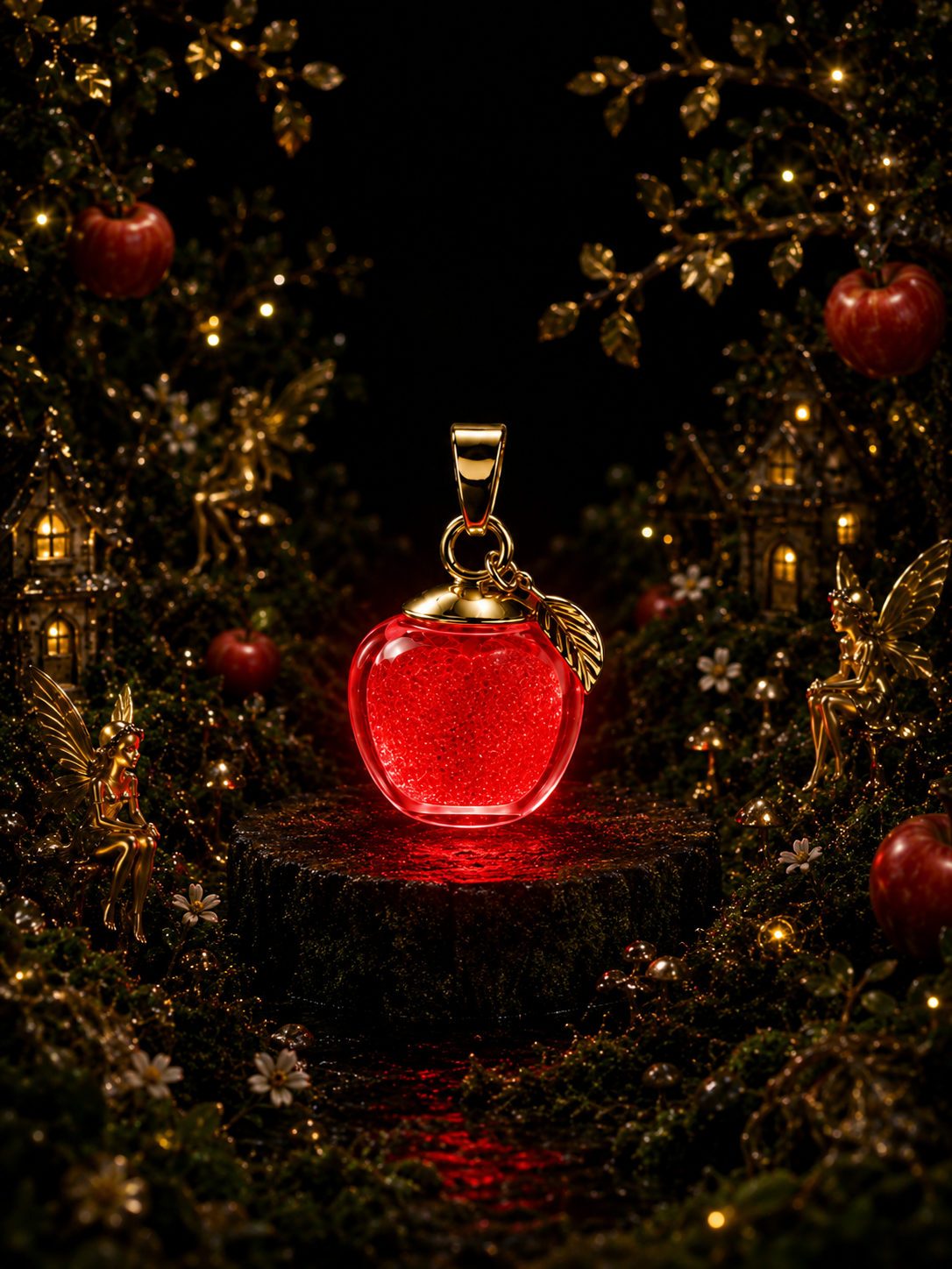 Le collier Pomme rouge — Éclat de Cristal