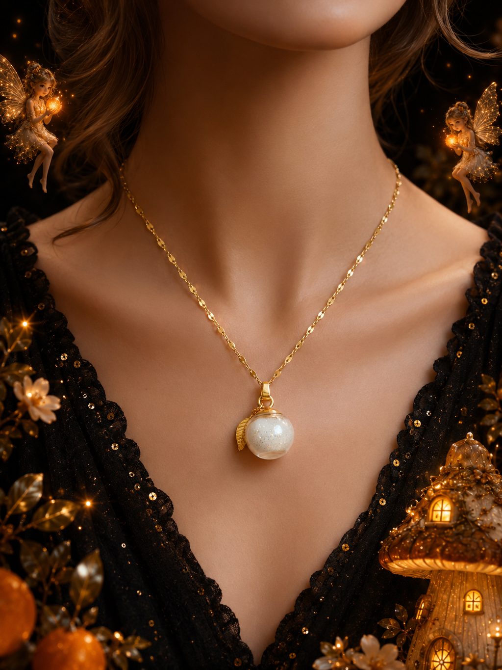 Collier Mandarine — Lueur d’Orange