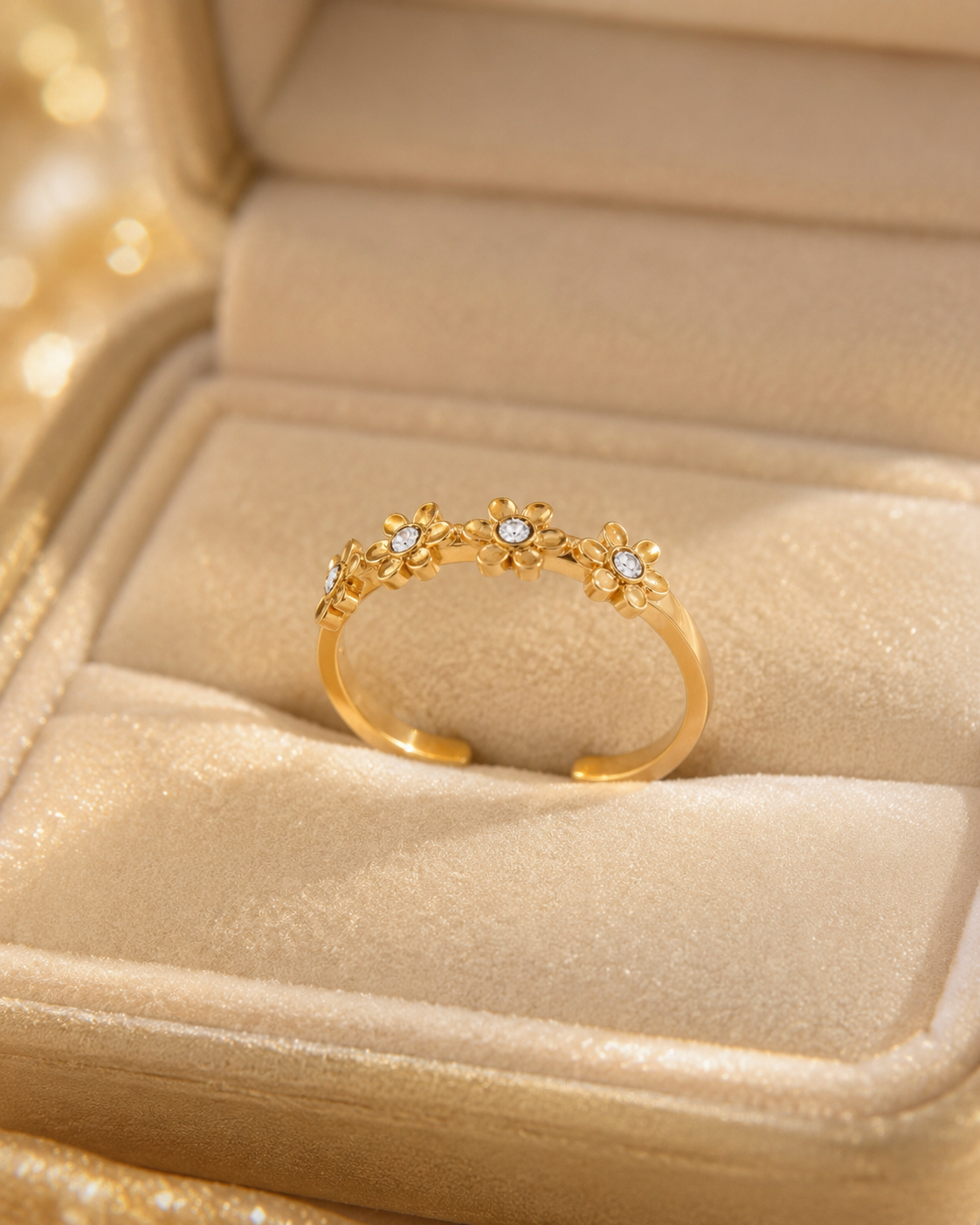Bague 4 fleures