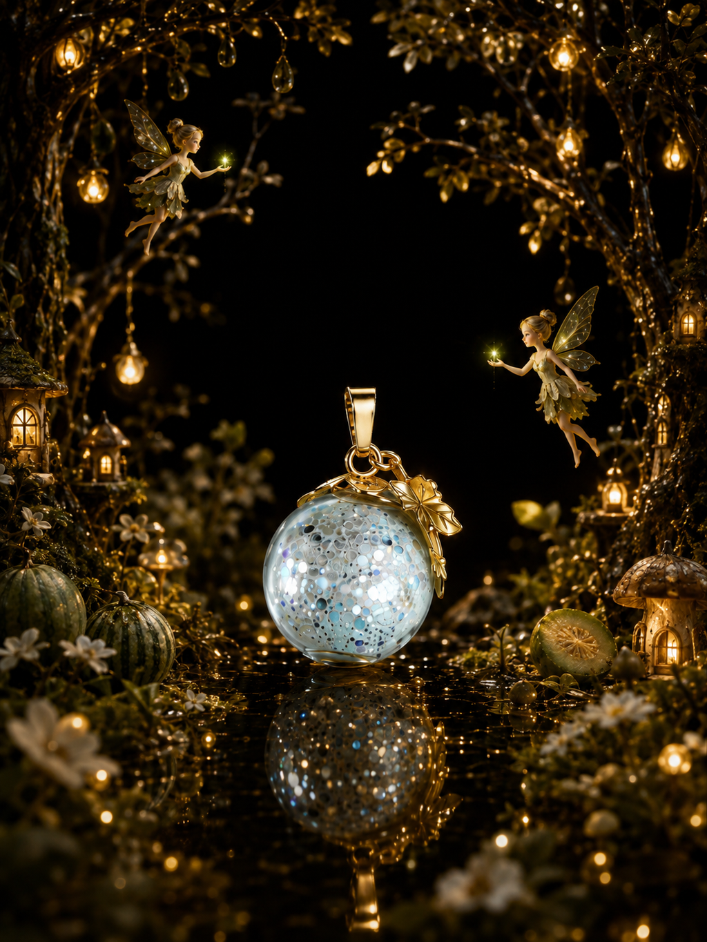 Collier Melon Vert — Jardin Enchanté