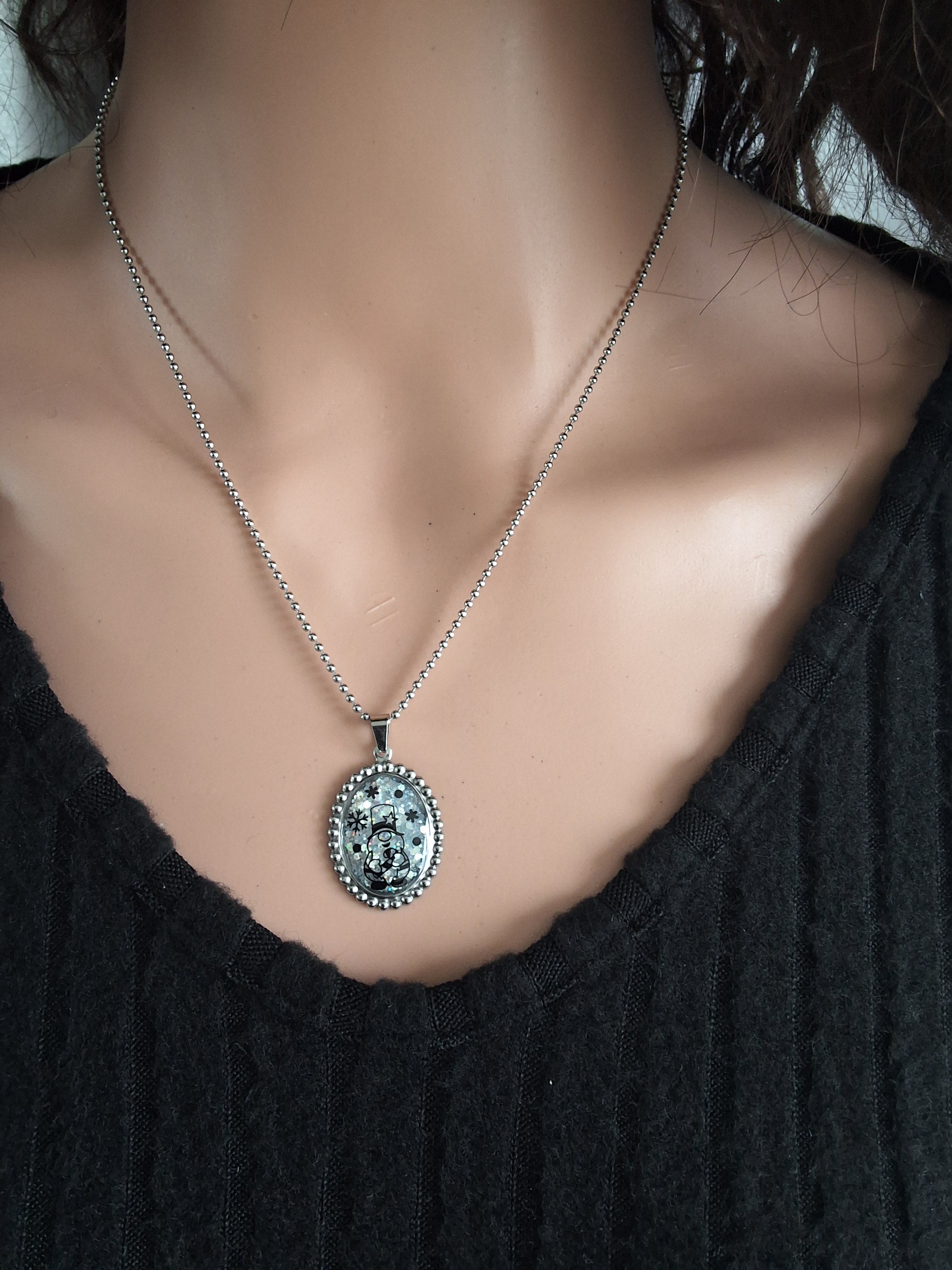 Collier lutin pere noel