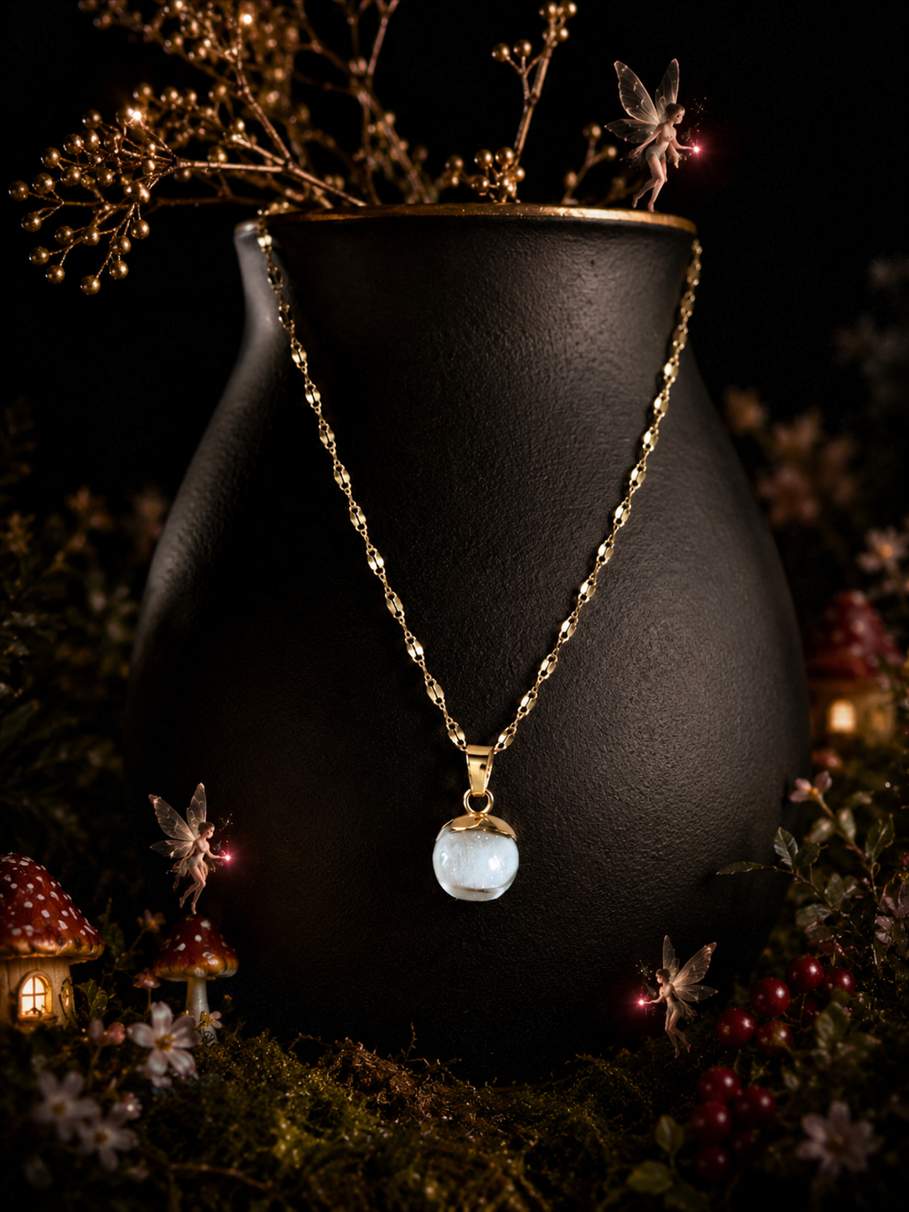 Le collier Groseille Rouge — Lueur de Rubis