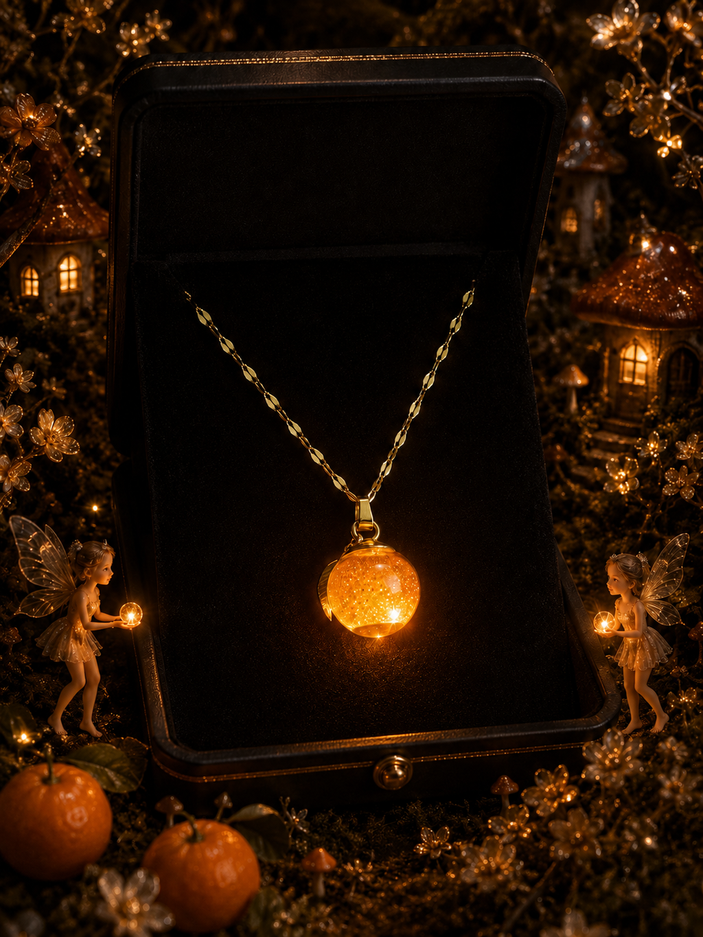 Collier Mandarine — Lueur d’Orange