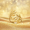 Bague 2 feuilles