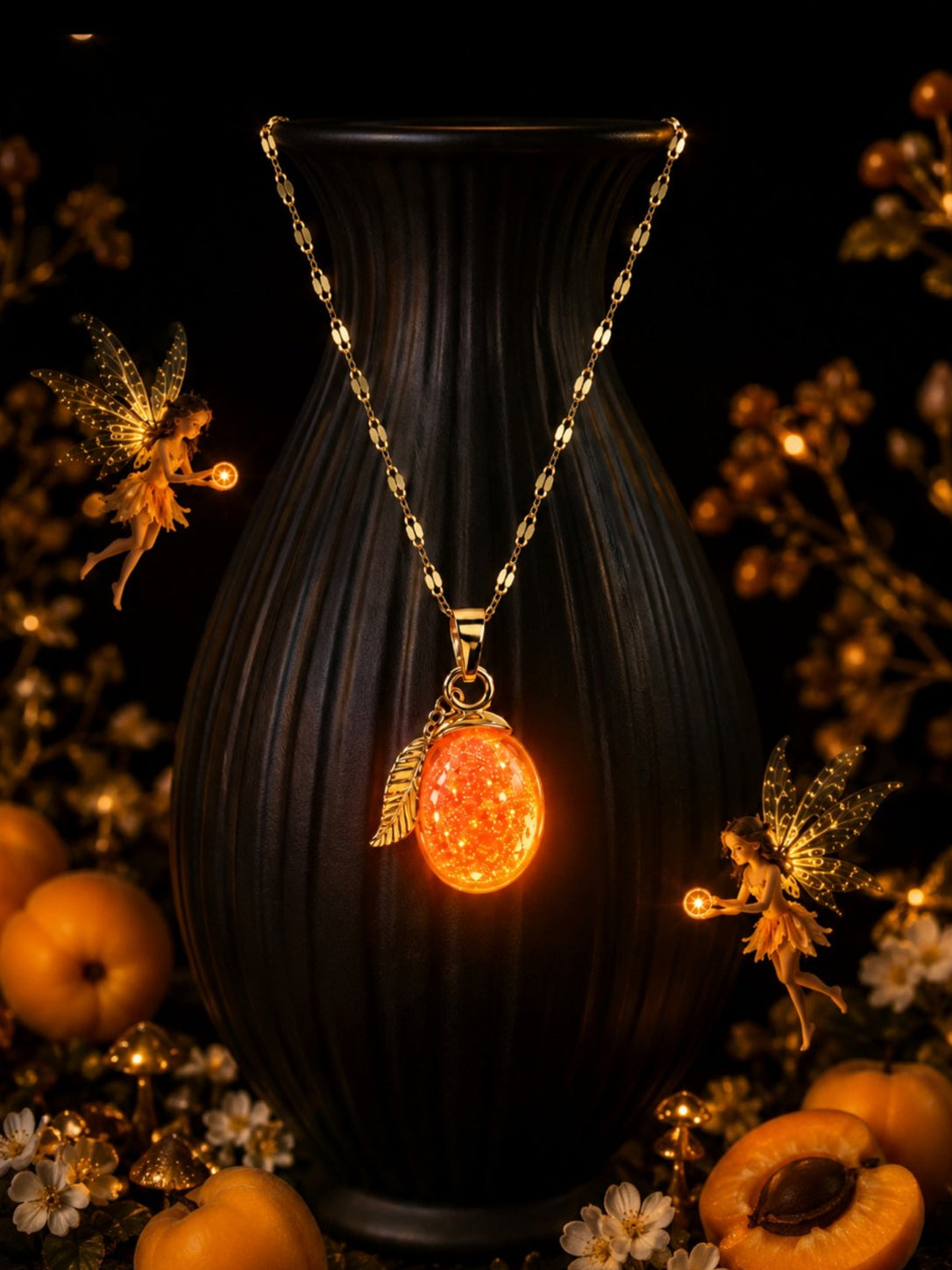 Le collier Abricot — Lueur Solaire