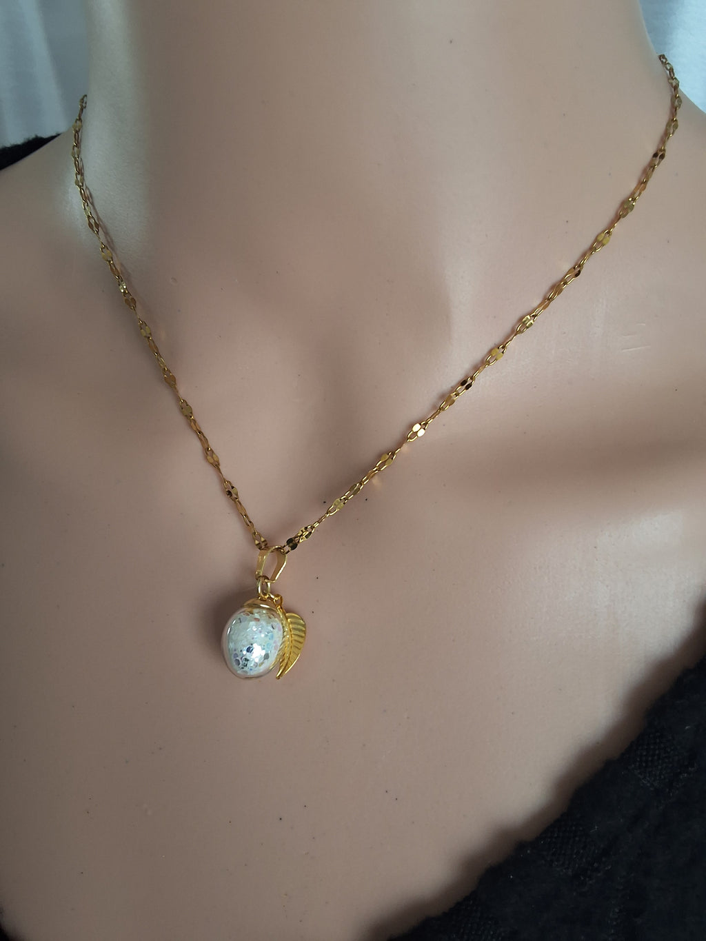 Collier Prune verte