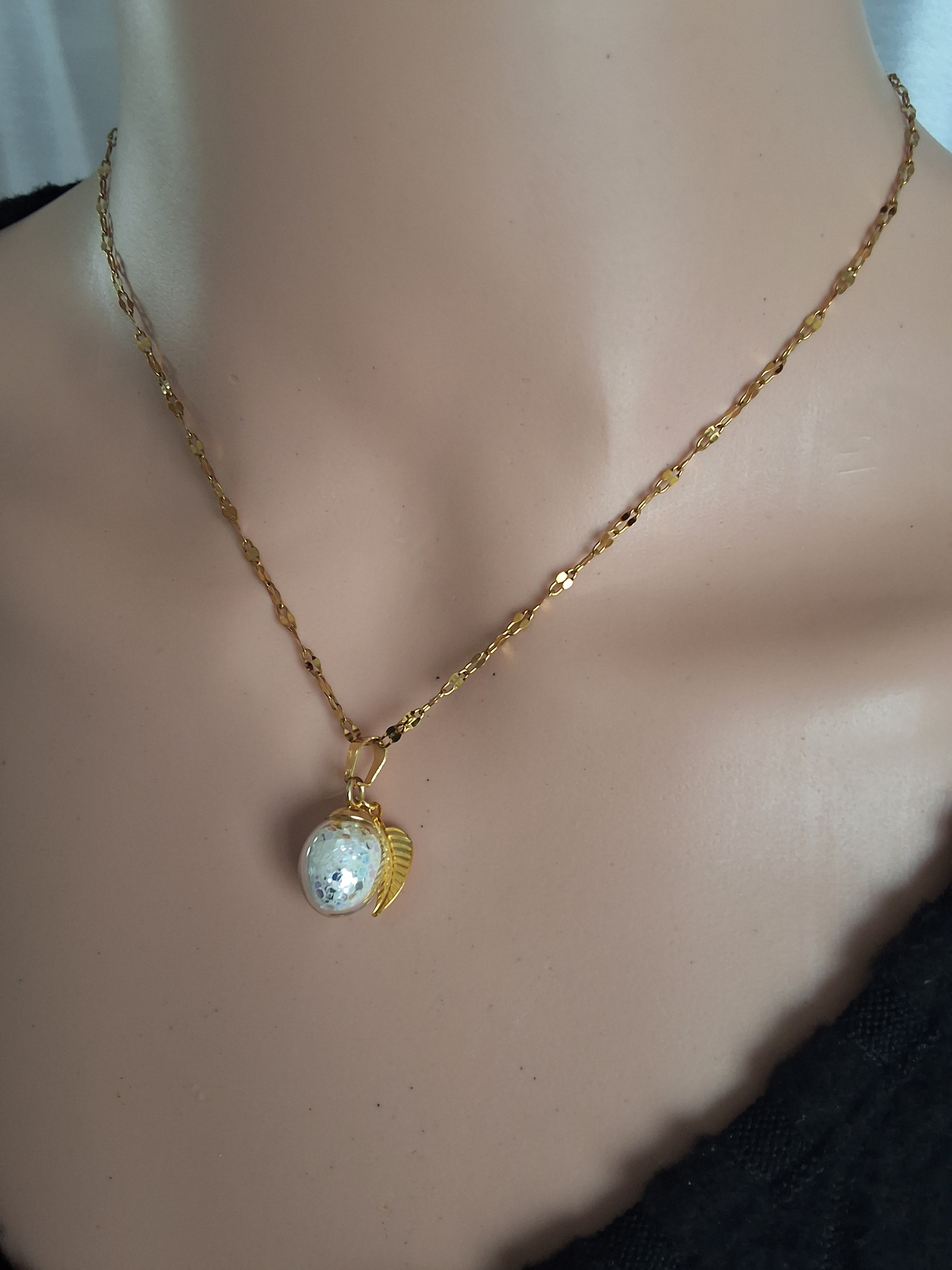 Collier Prune verte