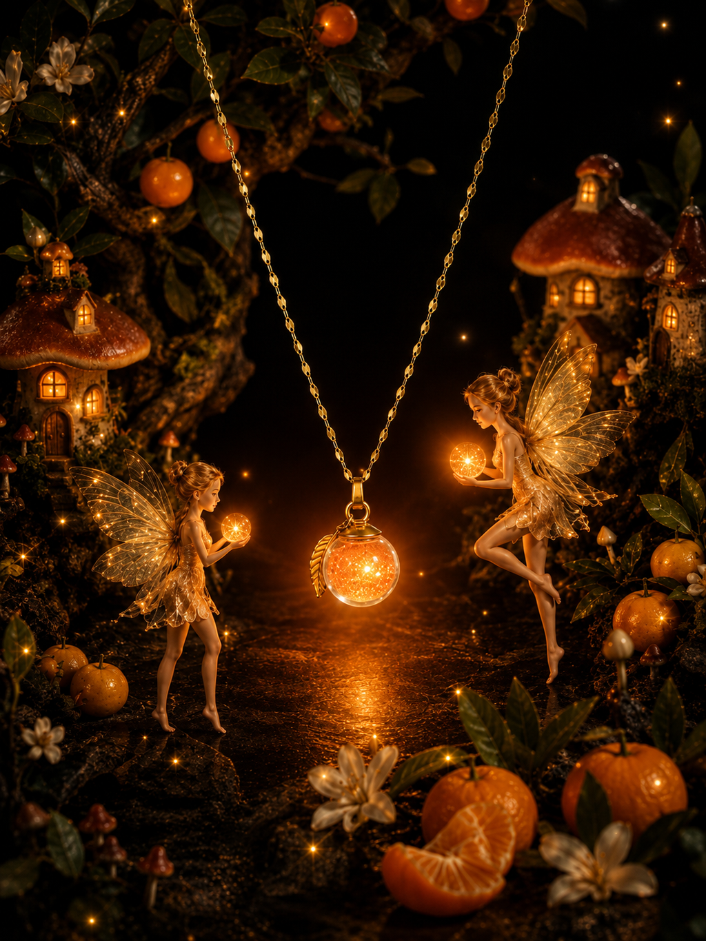 Collier Mandarine — Lueur d’Orange