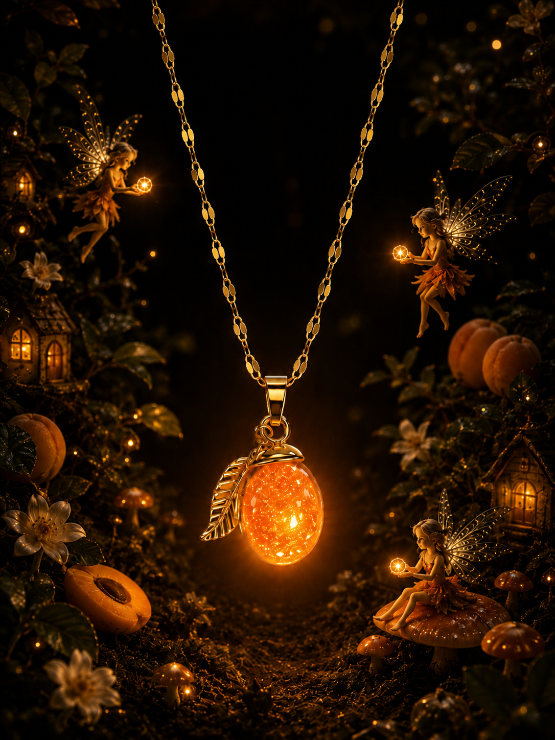 Le collier Abricot — Lueur Solaire