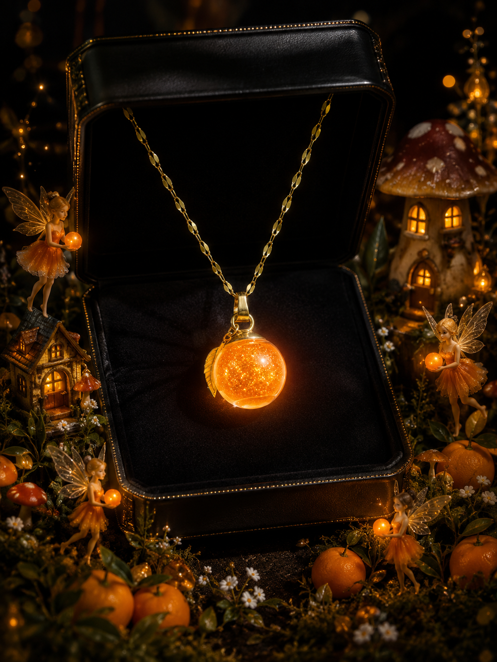 Collier Mandarine — Lueur d’Orange