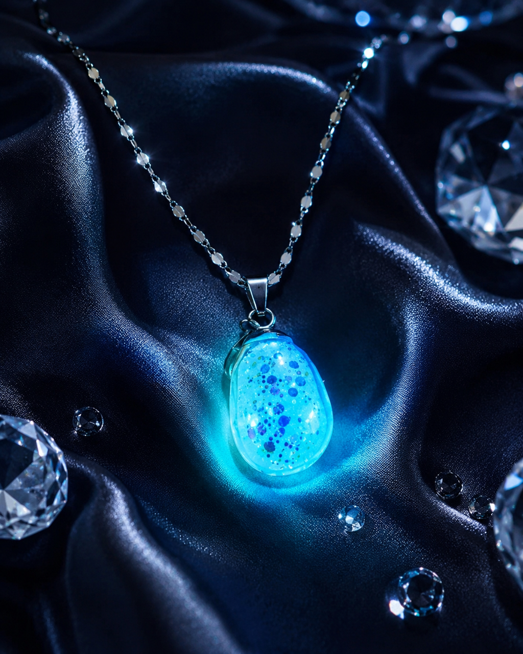 Collier goutte déglace des montagnes