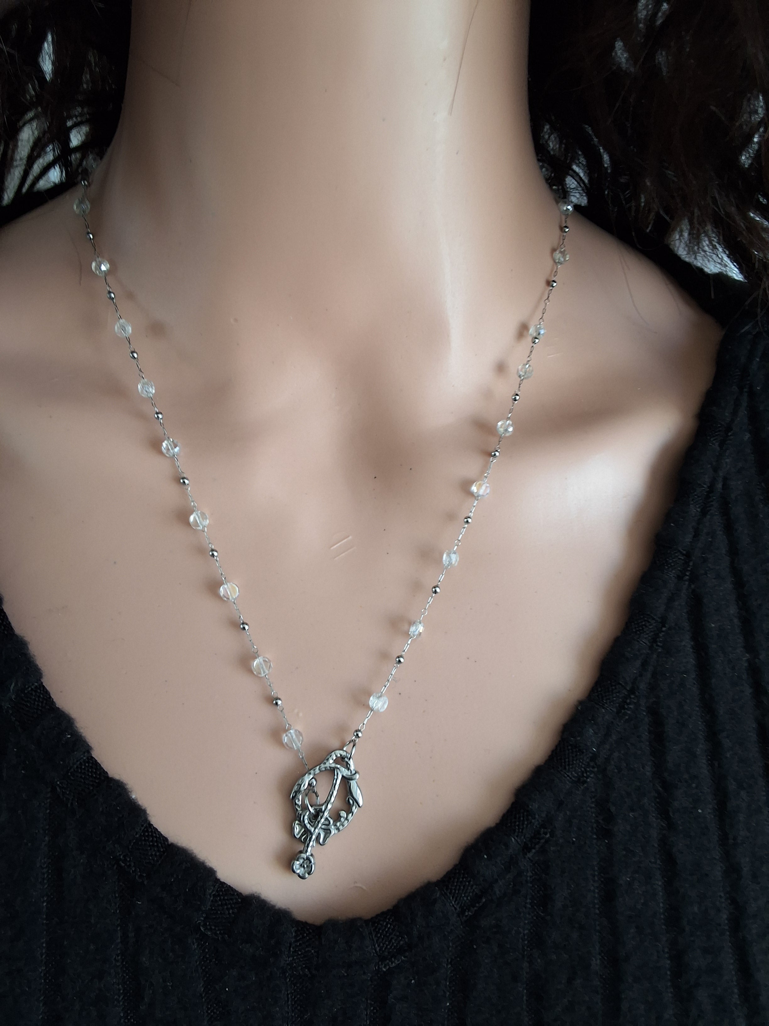 Collier pluie de cristal