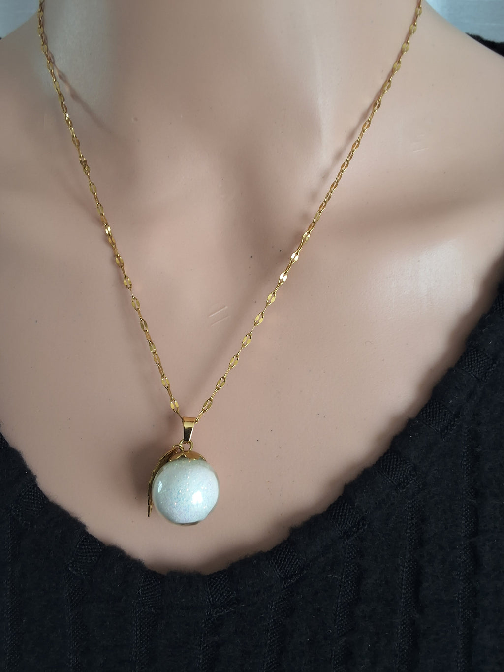 Collier pamplemousse orange
