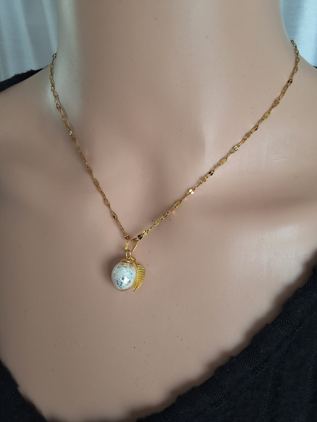 Collier Prune verte