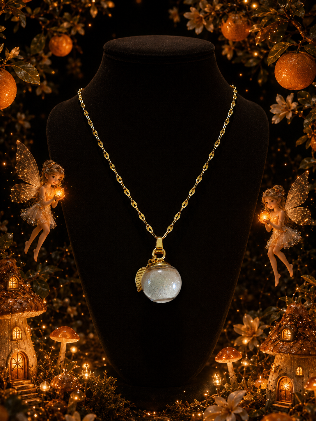 Collier Mandarine — Lueur d’Orange