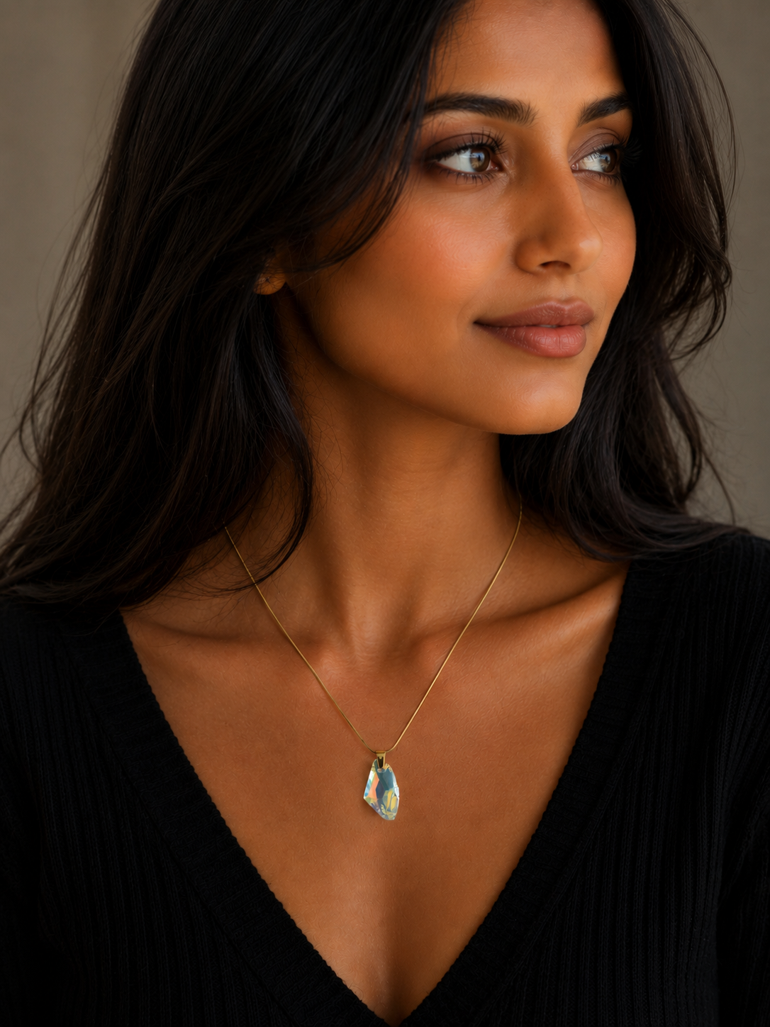 Collier ailes d’ange en cristal