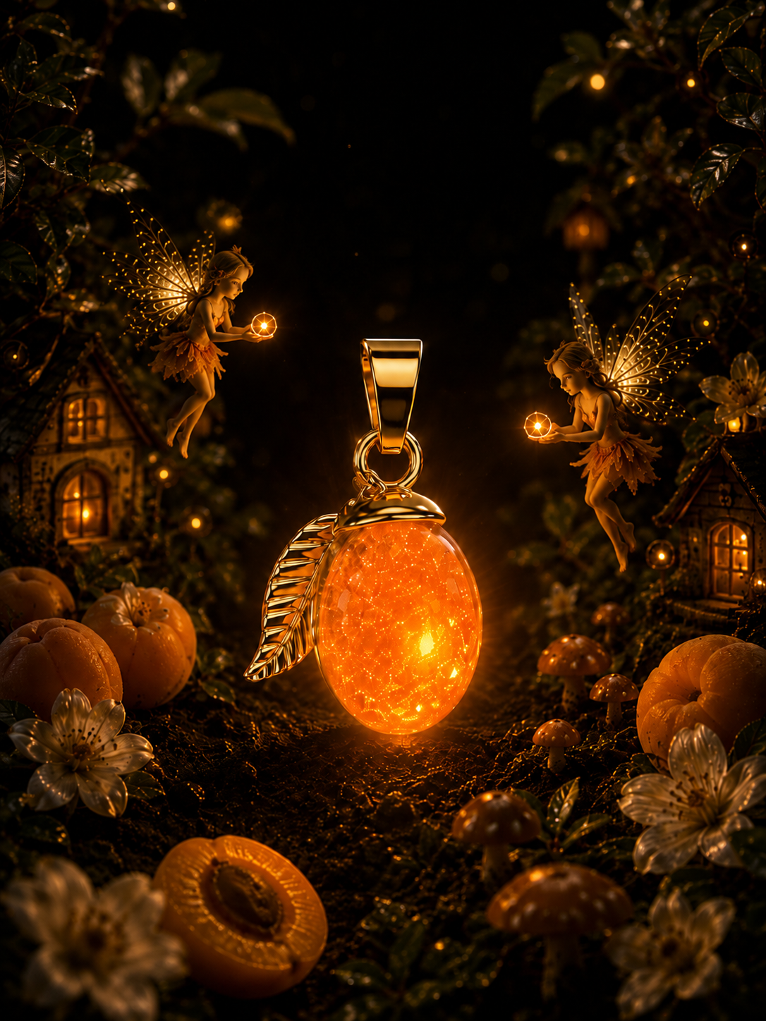 Le collier Abricot — Lueur Solaire