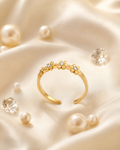 Bague couronne de 4 fleurs