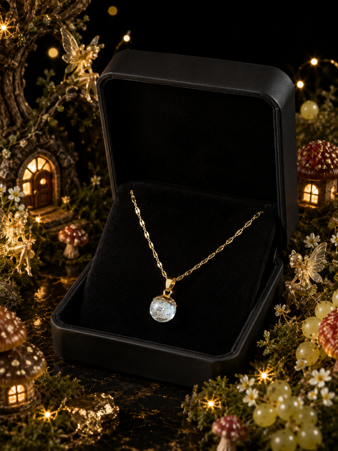 Collier Petite Groseille Verte — Lueur d’émeraude