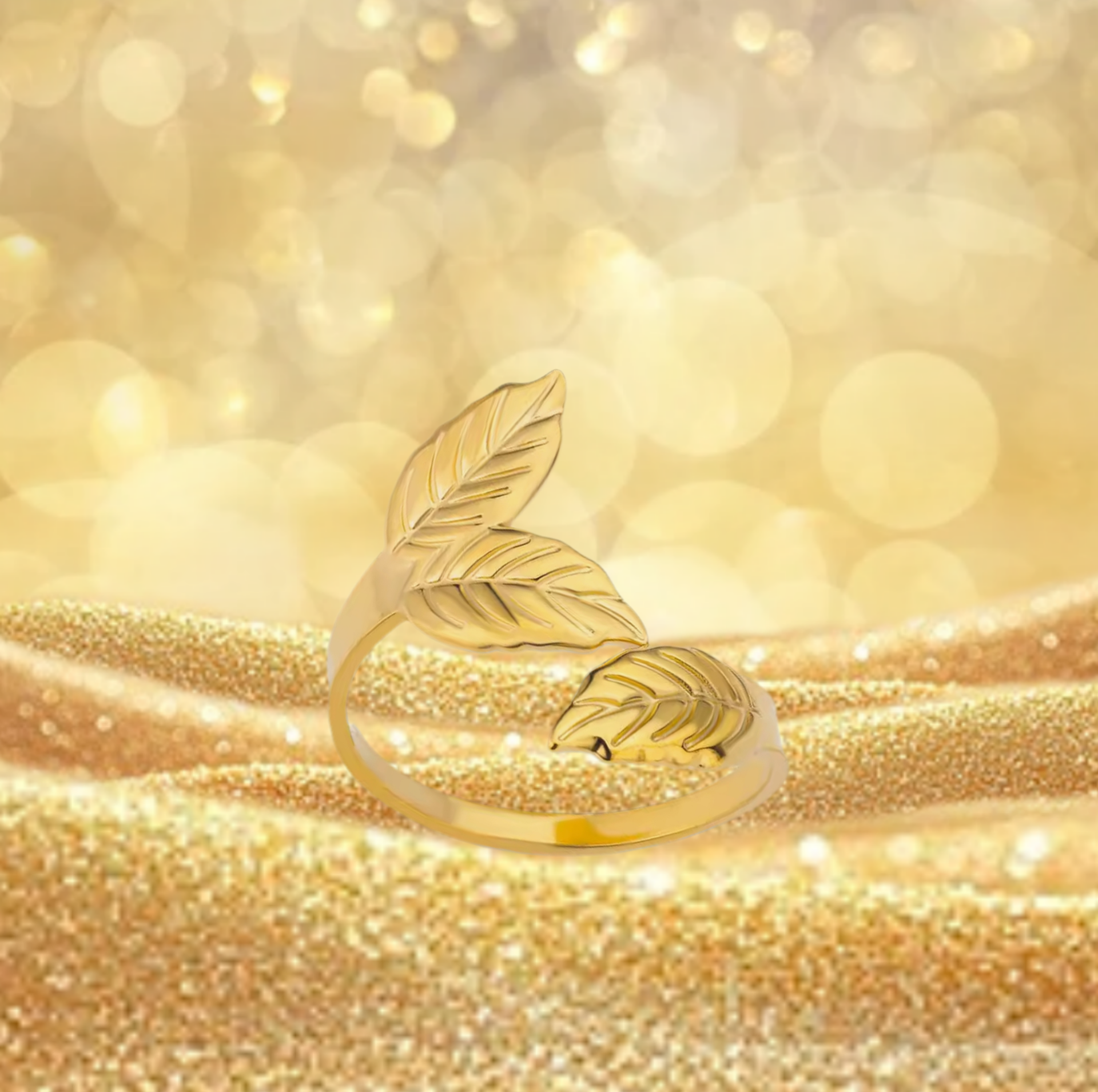 Bague 3 feuilles