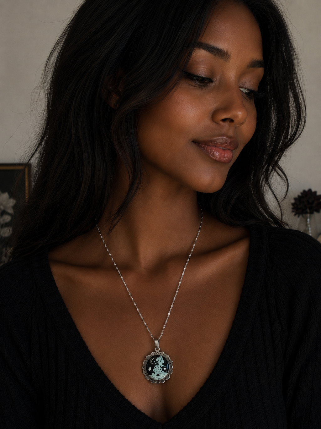 Collier de la fée félicia sur petite perle magique