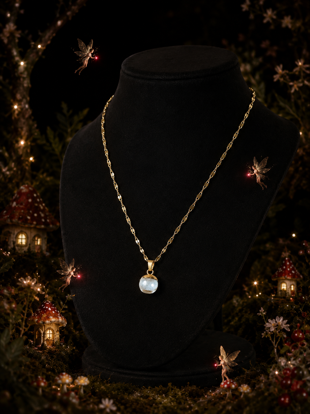 Le collier Groseille Rouge — Lueur de Rubis