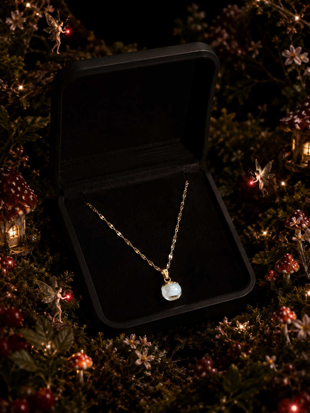 Le collier Groseille Rouge — Lueur de Rubis
